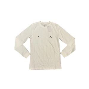 Nike Jordan Flight Long Sleeve Shirt White M.J. Jumpman Mens Size S